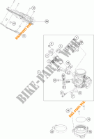 CORPO FARFALLATO per KTM 390 DUKE BLACK ABS 2015