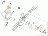 POMPA ACQUA per KTM 390 DUKE BLACK ABS 2015