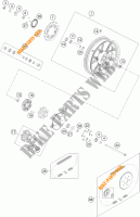 RUOTA POSTERIORE per KTM 390 DUKE WHITE ABS 2014