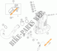 SCARICO per KTM 390 DUKE WHITE ABS 2014