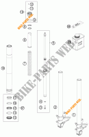 FORCELLA ANTERIORE (COMPONENTI) per KTM 1190 RC8 R WHITE 2015