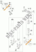 FORCELLA ANTERIORE / PIASTRA STERZO INFERIORE per KTM 1190 RC8 R WHITE 2014