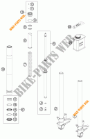 FORCELLA ANTERIORE (COMPONENTI) per KTM 1190 RC8 R WHITE 2014