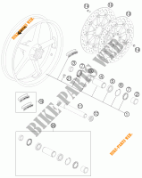 RUOTA ANTERIORE per KTM 1190 RC8 R WHITE 2014