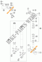 FORCELLA ANTERIORE / PIASTRA STERZO INFERIORE per KTM 1190 RC8 R WHITE 2014
