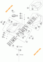 SERBATOIO / SELLA per KTM 1190 RC8 R WHITE 2014
