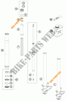 FORCELLA ANTERIORE (COMPONENTI) per KTM 1190 RC8 R WHITE 2013