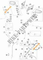 MANUBRIO / COMANDI per KTM 1190 RC8 R WHITE 2012