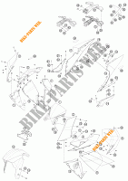PLASTICHE per KTM 1190 RC8 R WHITE 2012