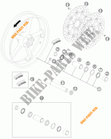 RUOTA ANTERIORE per KTM 1190 RC8 R WHITE 2012