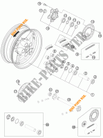 RUOTA POSTERIORE per KTM 1190 RC8 R WHITE 2012