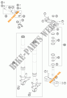 FORCELLA ANTERIORE / PIASTRA STERZO INFERIORE per KTM 1190 RC8 R WHITE 2012