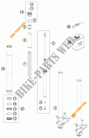 FORCELLA ANTERIORE (COMPONENTI) per KTM 1190 RC8 R WHITE 2012