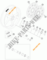 RUOTA ANTERIORE per KTM 1190 RC8 R WHITE 2012