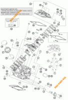 TESTA CILINDRO POSTERIORE per KTM 1190 RC8 R WHITE 2012