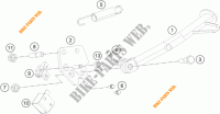CAVALLETTO LATERALE / CENTRALE per KTM 125 DUKE WHITE 2018