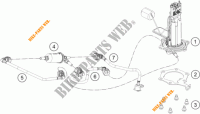 POMPA CARBURANTE per KTM 125 DUKE ORANGE 2017