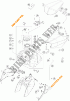 SERBATOIO / SELLA per KTM 125 DUKE ORANGE ABS 2015