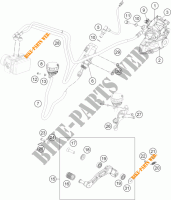PINZA FRENO POSTERIORE per KTM 125 DUKE ORANGE ABS 2013