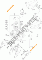 SERBATOIO / SELLA per KTM 125 DUKE ORANGE ABS 2013