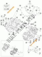 CARTER MOTORE per KTM 1190 RC8 R WHITE 2012