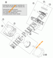 CILINDRO per KTM 1190 RC8 R WHITE 2012