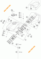 SERBATOIO / SELLA per KTM 1190 RC8 R WHITE 2012