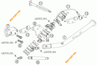 CAVALLETTO LATERALE / CENTRALE per KTM 950 SUPER ENDURO R 2007