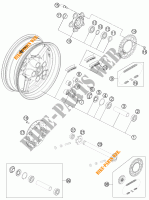 RUOTA POSTERIORE per KTM 1190 RC8 R BLACK 2012
