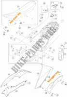 SERBATOIO / SELLA per KTM 690 ENDURO R 2017