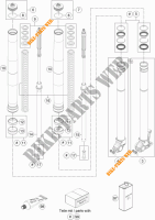 FORCELLA ANTERIORE (COMPONENTI) per KTM 690 ENDURO R ABS 2016