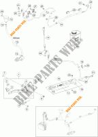 POMPA FRENO POSTERIORE per KTM 690 ENDURO R ABS 2016