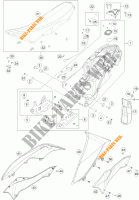 SERBATOIO / SELLA per KTM 690 ENDURO R ABS 2016