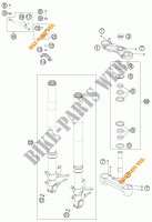 FORCELLA ANTERIORE / PIASTRA STERZO INFERIORE per KTM 1190 RC8 R WHITE 2012