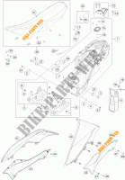 SERBATOIO / SELLA per KTM 690 ENDURO R ABS 2015