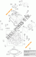 TESTA CILINDRO per KTM 690 ENDURO R ABS 2015