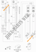 FORCELLA ANTERIORE (COMPONENTI) per KTM 690 ENDURO R ABS 2015