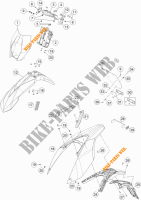 PLASTICHE per KTM 690 ENDURO R ABS 2015