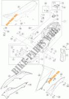 SERBATOIO / SELLA per KTM 690 ENDURO R ABS 2015