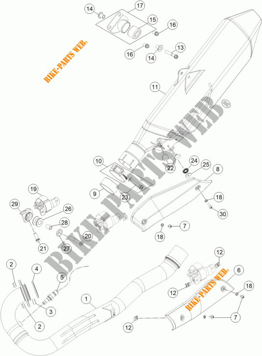 SCARICO per KTM 690 ENDURO R ABS 2015