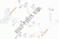CAVALLETTO LATERALE / CENTRALE per KTM 690 ENDURO R ABS 2014