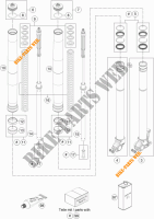 FORCELLA ANTERIORE (COMPONENTI) per KTM 690 ENDURO R ABS 2014