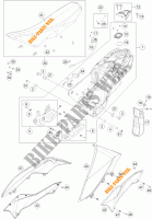 SERBATOIO / SELLA per KTM 690 ENDURO R ABS 2014