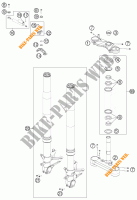 FORCELLA ANTERIORE / PIASTRA STERZO INFERIORE per KTM 1190 RC8 R BLACK 2011