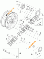 RUOTA POSTERIORE per KTM 1190 RC8 R BLACK 2011