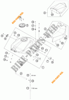 SERBATOIO / SELLA per KTM 1190 RC8 R BLACK 2011