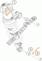 AMMORTIZZATORE per KTM 1290 SUPER ADVENTURE S ORANGE 2017