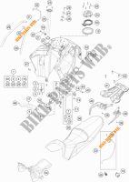 SERBATOIO / SELLA per KTM 1290 SUPER ADVENTURE R TKC 2018