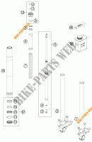 FORCELLA ANTERIORE (COMPONENTI) per KTM 1190 RC8 R WHITE 2011