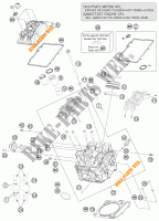 TESTA CILINDRO ANTERIORE per KTM 1190 RC8 R WHITE 2011